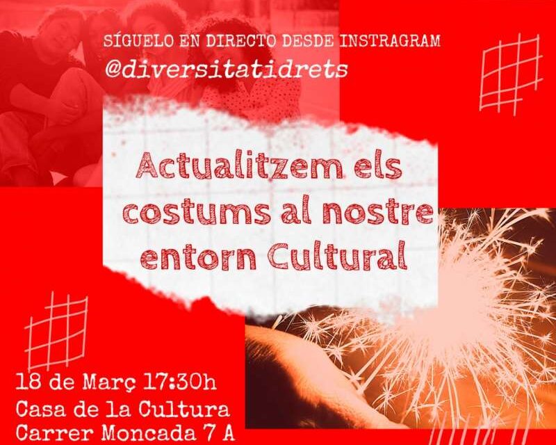 L’Ajuntament de Xàtiva presenta les jornades ‘Falles, Diversitat i Drets’ el proper 18 de març