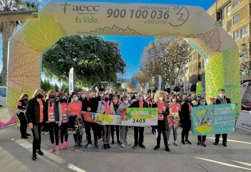 Més de 800 persones marxen a Alboraia contra el càncer i recapten més de 2.400 euros per a la seua investigació