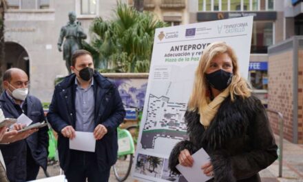 Castelló aprova el projecte de reforma per als vianants i accessible de la plaça de la Pau amb fons europeus