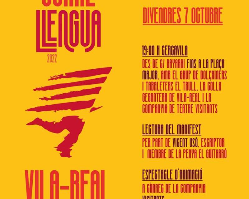 El Correllengua arriba a Vila-real amb activitats als col·legis i la cercavila cívica en defensa de la llengua i la cultura valencianes