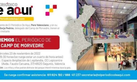 El Periódico de Aquí celebra els XI premis del Camp de Morvedre
