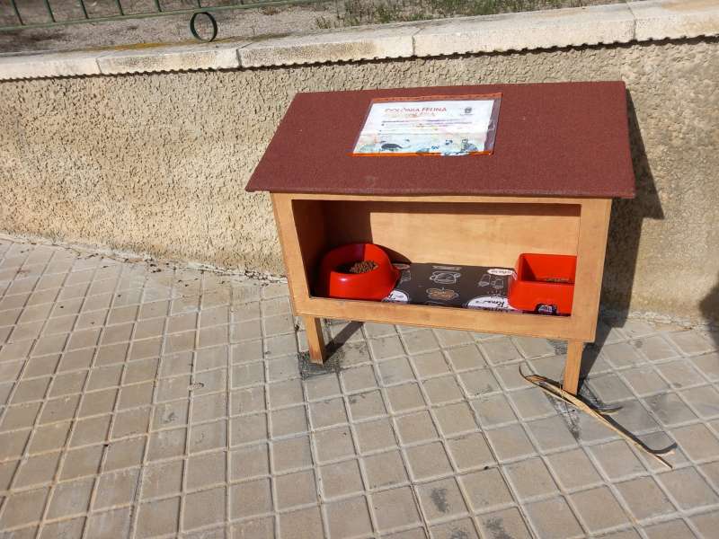 L’Ajuntament de Llíria instal·la menjadores de fusta per a les colònies felines registrades al municipi