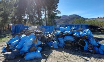 Més de 150 persones voluntàries participen en la primera recollida de “basuraleza” en la zona afectada per l’incendi de Begís