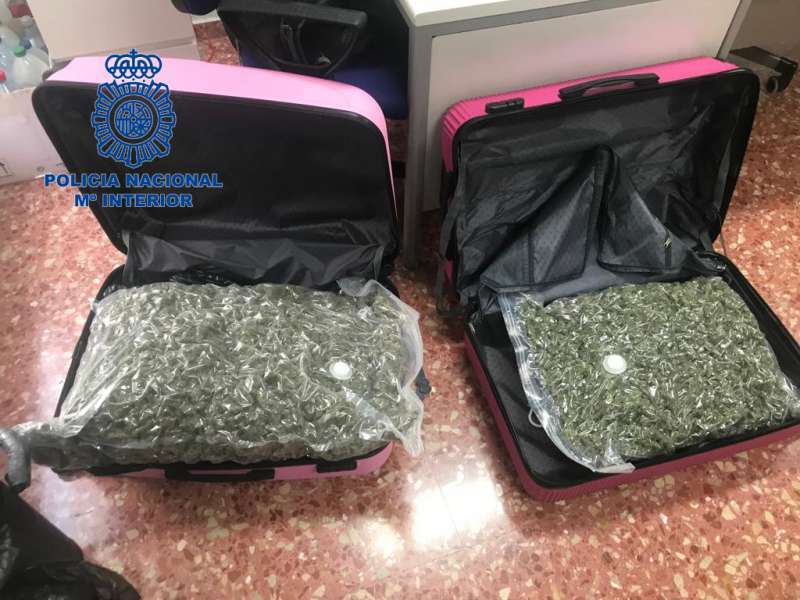 Ho enxampen amb marihuana i haixix en l’aeroport de Manises