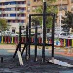 S’incendia un parc infantil en ple Port de Sagunt