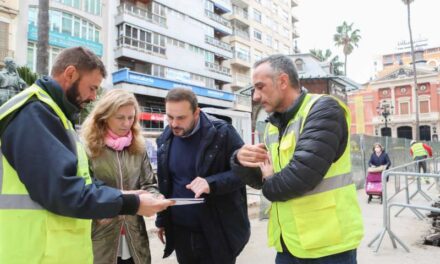 Les obres de la plaça de la Pau avancen amb la instal·lació dels sistemes de drenatge sostenible