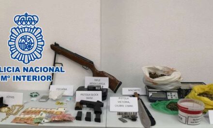 Cau un clan familiar per tràfic de drogues armat amb un rifle i dues pistoles a Elda