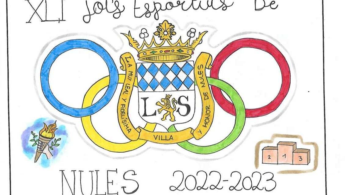 Nules ja té mascota i cartell per al XLI Jocs Esportius