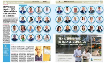 El PP renova quasi el 60% dels candidats a les alcaldies de la Ribera