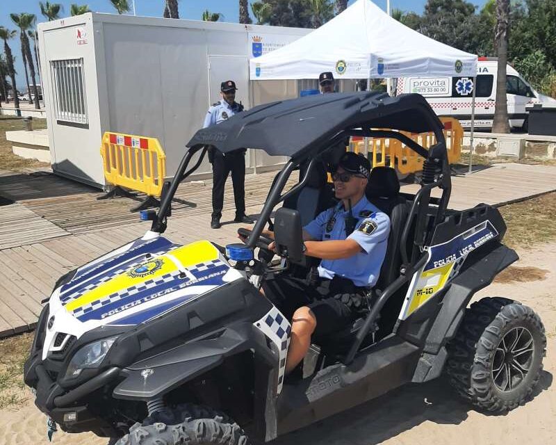 La Policia Local de Borriana augmenta la seguretat a les platges per a la temporada estival
