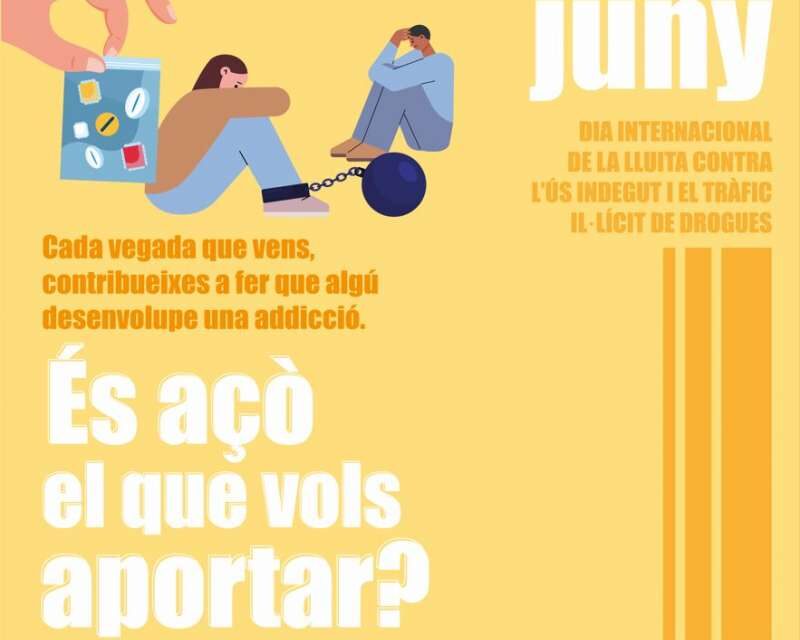 La Mancomunitat presenta la seua campanya pel Dia Internacional de la Lluita contra l’Ús Indebit i el Tràfic Il·lícit de Drogues