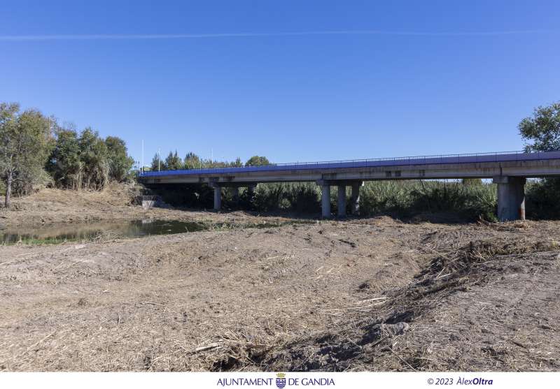 La Confederació Hidrogràfica del Xúquer destina més d’un milió d’euros a la restauració del riu Serpis al seu pas per Gandia￼