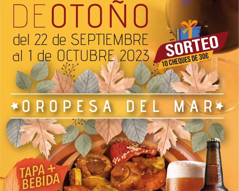 Orpesa acull les Primeres Jornades de la Tapa de Tardor￼