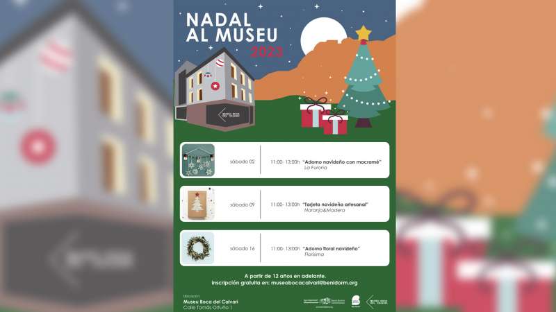 Benidorm programa tres tallers d’artesania nadalenca en el Museu Boca del Calvari￼