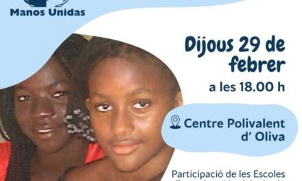 Oliva acoge el Festival solidari de l’ONGD “Manos Unidas”￼