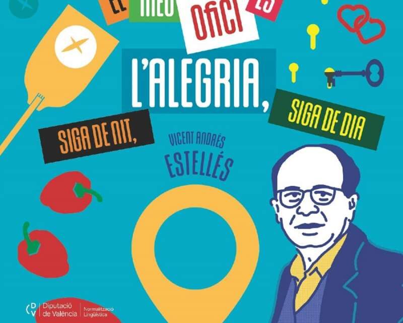 La Diputació de València participa en les ‘Trobades d’Escoles en Valencià’ amb un estand dedicat als versos d’Estellés