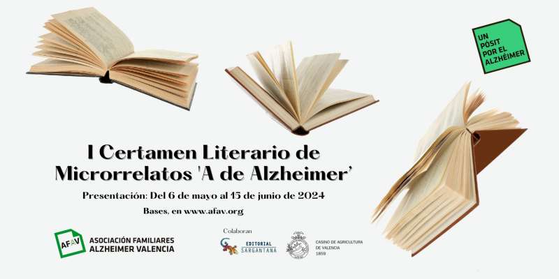 AFAV convoca el ‘I Certamen Literari de Microrelats ‘A d’Alzheimer’ i publicarà un llibre amb els cent millors
