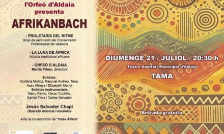 L’Orfeó d’Aldaia puja a l’escenari del TAMA el seu espectacle Afrikanbach