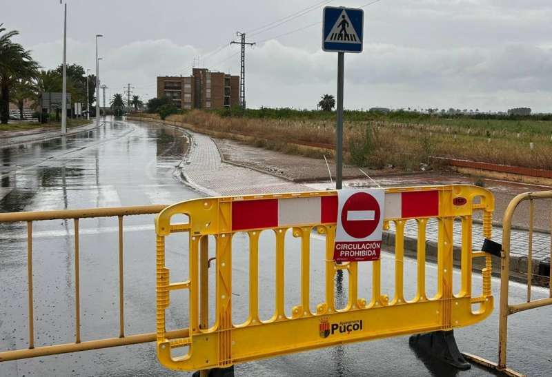 Talls de carreteres i túnels per les pluges a l’Horta Nord