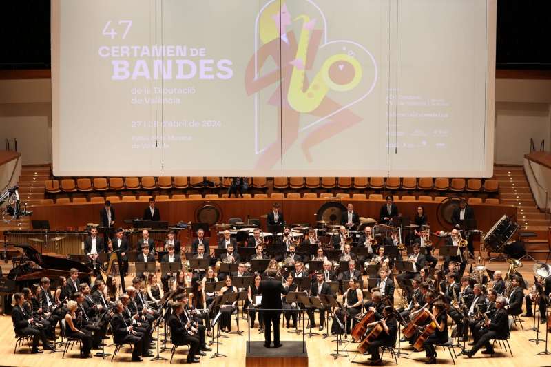 La Diputació de València celebrarà el Certamen de Bandes de 2025 el 29 i 30 de març en el Palau de la Música