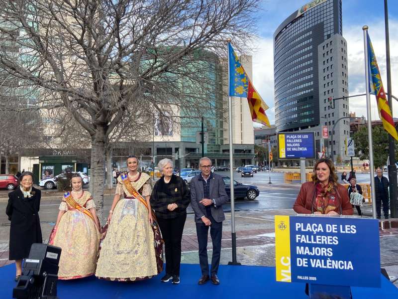 València inaugura la Plaça de les Falleres Majors