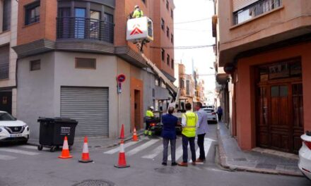 Borriana inicia les obres per renovar l’enllumenat públic de tot el municipi