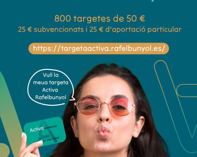 La targeta Activa Rafelbunyol impulsa el comerç local