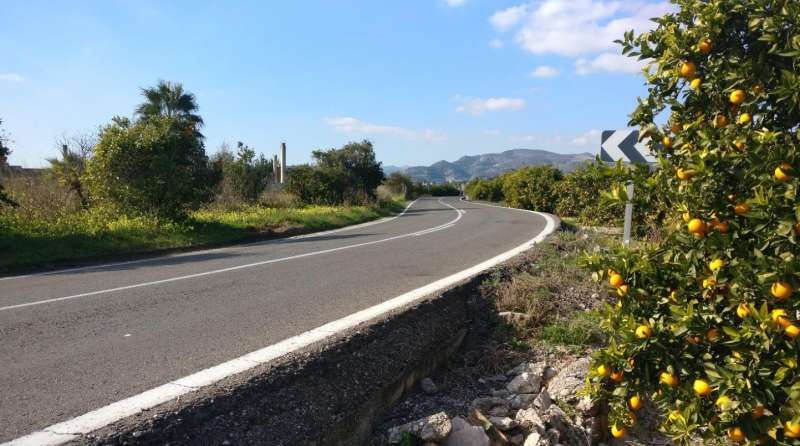 La Diputació millora la carretera entre Almoines i l’Alqueria de la Comtessa
