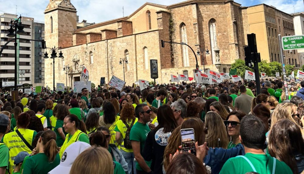 Arranca el 11-M educatiu: les aules de la Comunitat Valenciana afronten a partir de hui la vaga indefinida