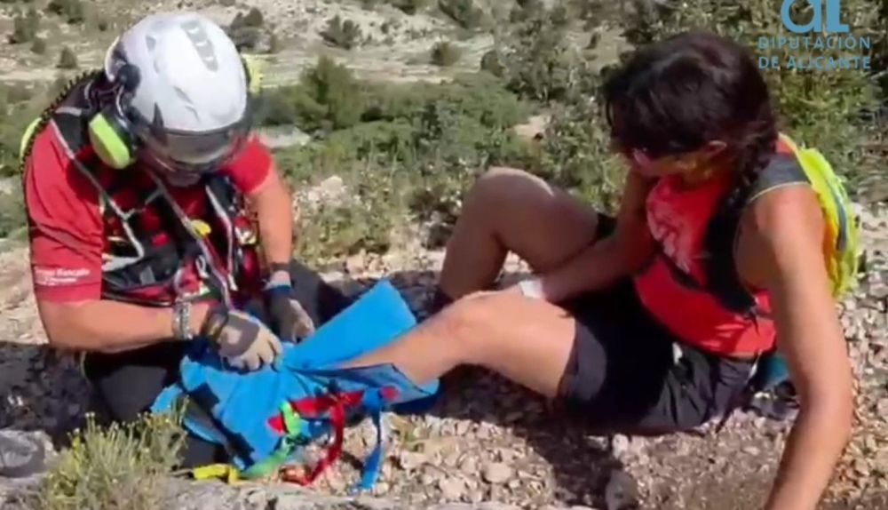 Rescatada una senderista després de lesionar-se prop del cim del Ponoig